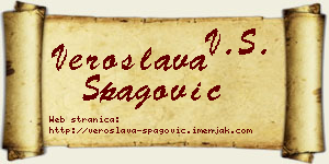 Veroslava Špagović vizit kartica